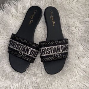 Christian Dior sandals, Black, Size 8